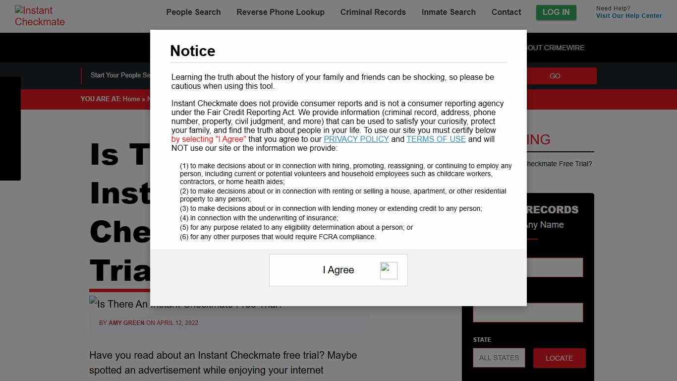 Instant Checkmate Free Trial Is Instant Checkmate Free? - 2022 Updated